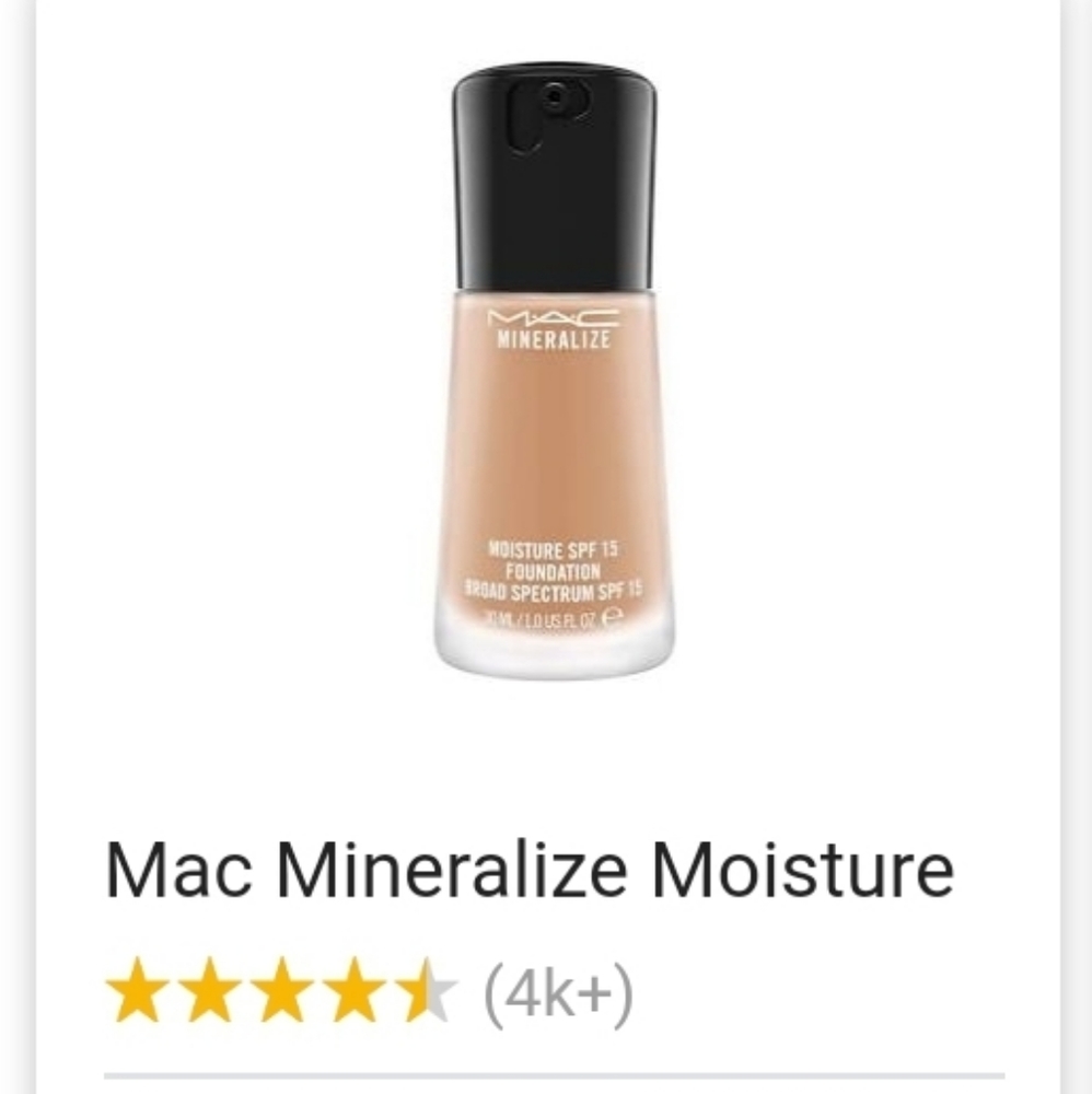 MAC Mineralize Moisture SPF 15 Foundation NC35